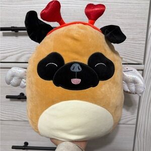 Squishmallow Pam the Valentines Pug 12”